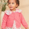 Sergent Major Pull, Gilet & Cardigan-Cardigan en tricot rose