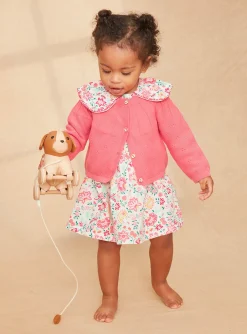 Sergent Major Pull, Gilet & Cardigan-Cardigan en tricot rose