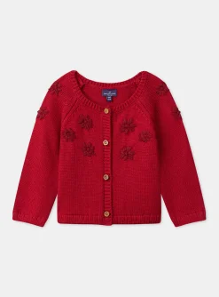 Sergent Major Pull, Gilet & Cardigan-Cardigan fantaisie fleuri