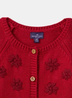 Sergent Major Pull, Gilet & Cardigan-Cardigan fantaisie fleuri