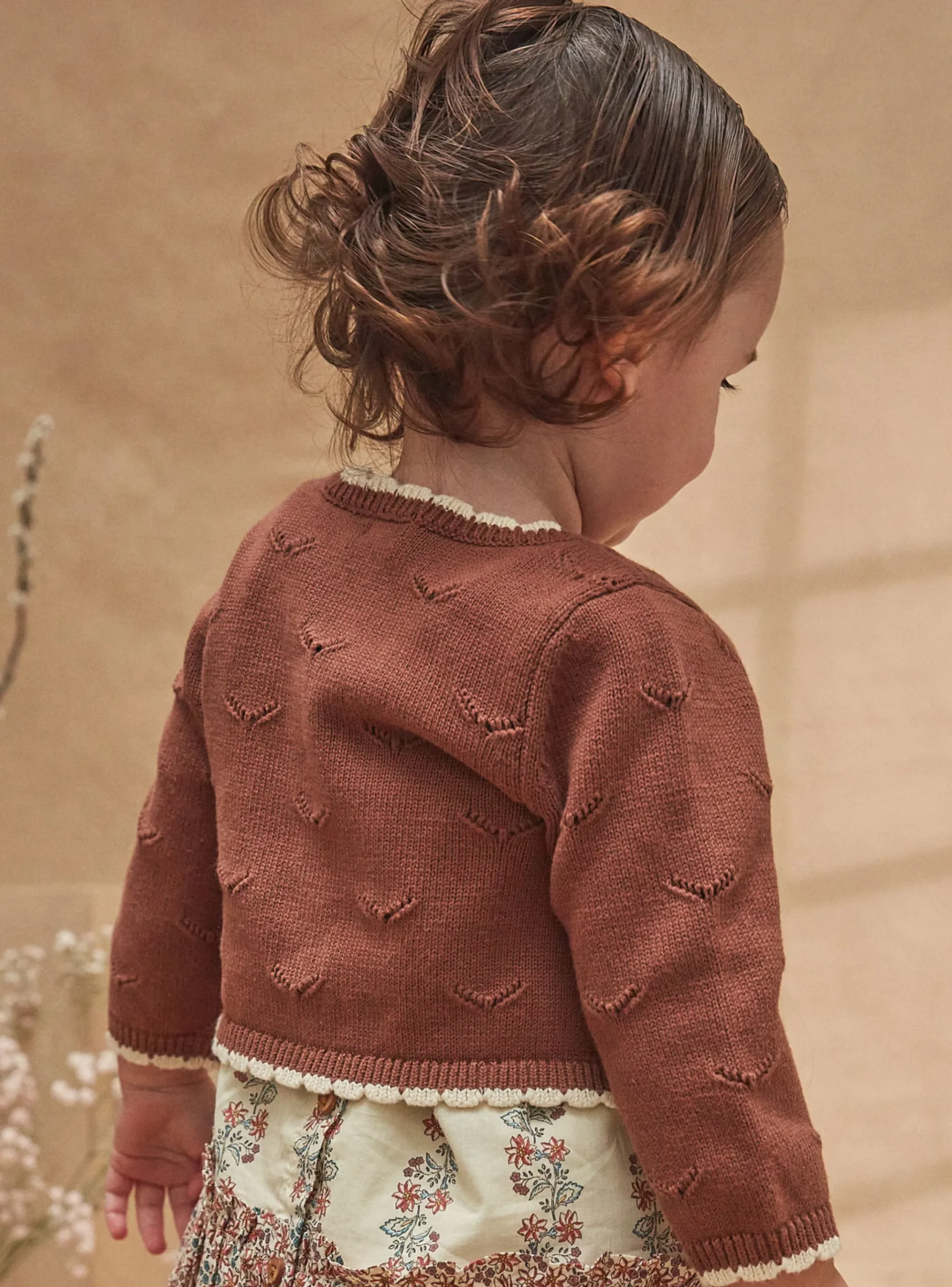 Sergent Major Pull, Gilet & Cardigan-Cardigan Marron