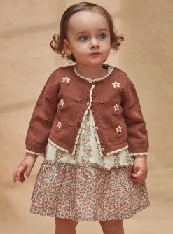 Sergent Major Pull, Gilet & Cardigan-Cardigan Marron