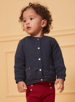 Sergent Major Pull, Gilet & Cardigan-Cardigan matelassé