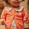 Sergent Major Pull, Gilet & Cardigan-Cardigan orange &agrave; manches longues