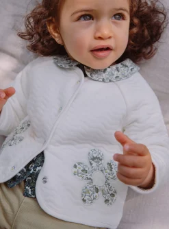 Sergent Major Pull, Gilet & Cardigan-Cardigan réversible écru en tubique