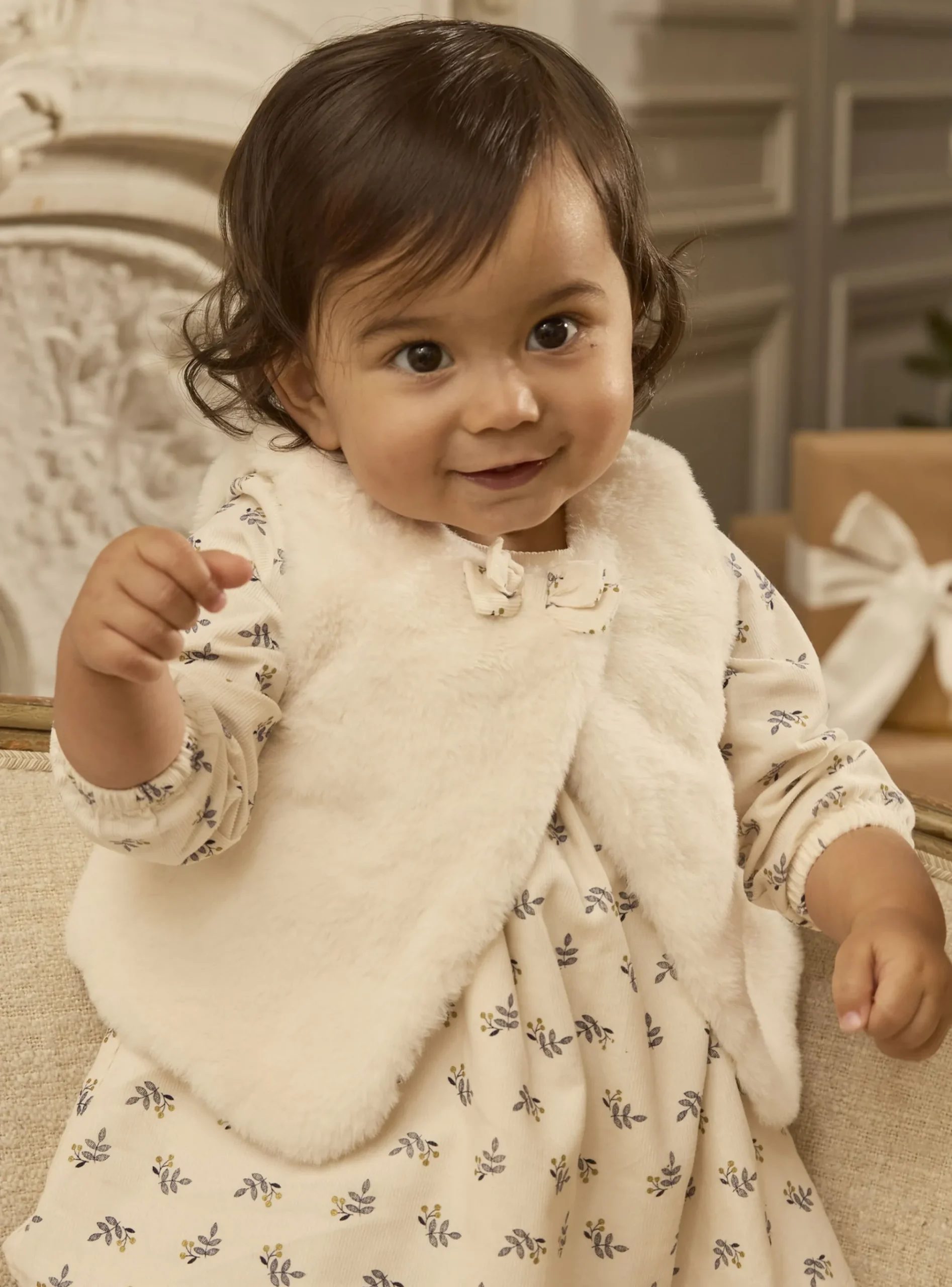 Sergent Major Pull, Gilet & Cardigan-Cardigan sans manches Ivoire
