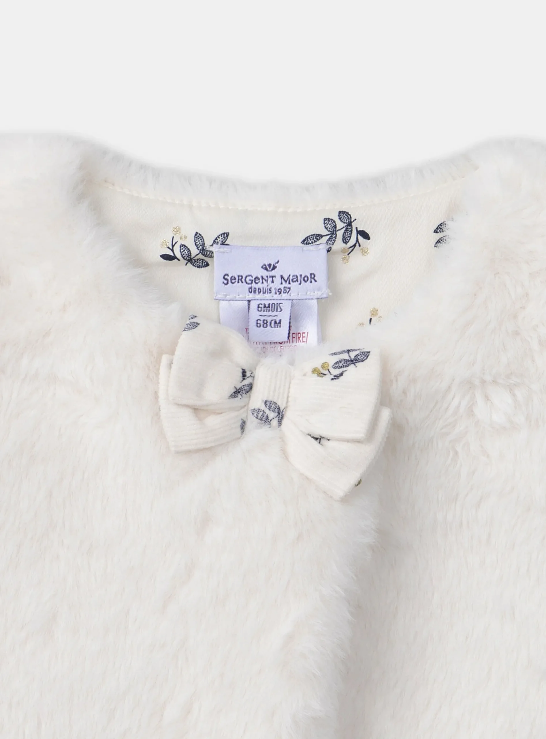 Sergent Major Pull, Gilet & Cardigan-Cardigan sans manches Ivoire