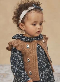 Sergent Major Pull, Gilet & Cardigan-Cardigan sans manches Marron chiné