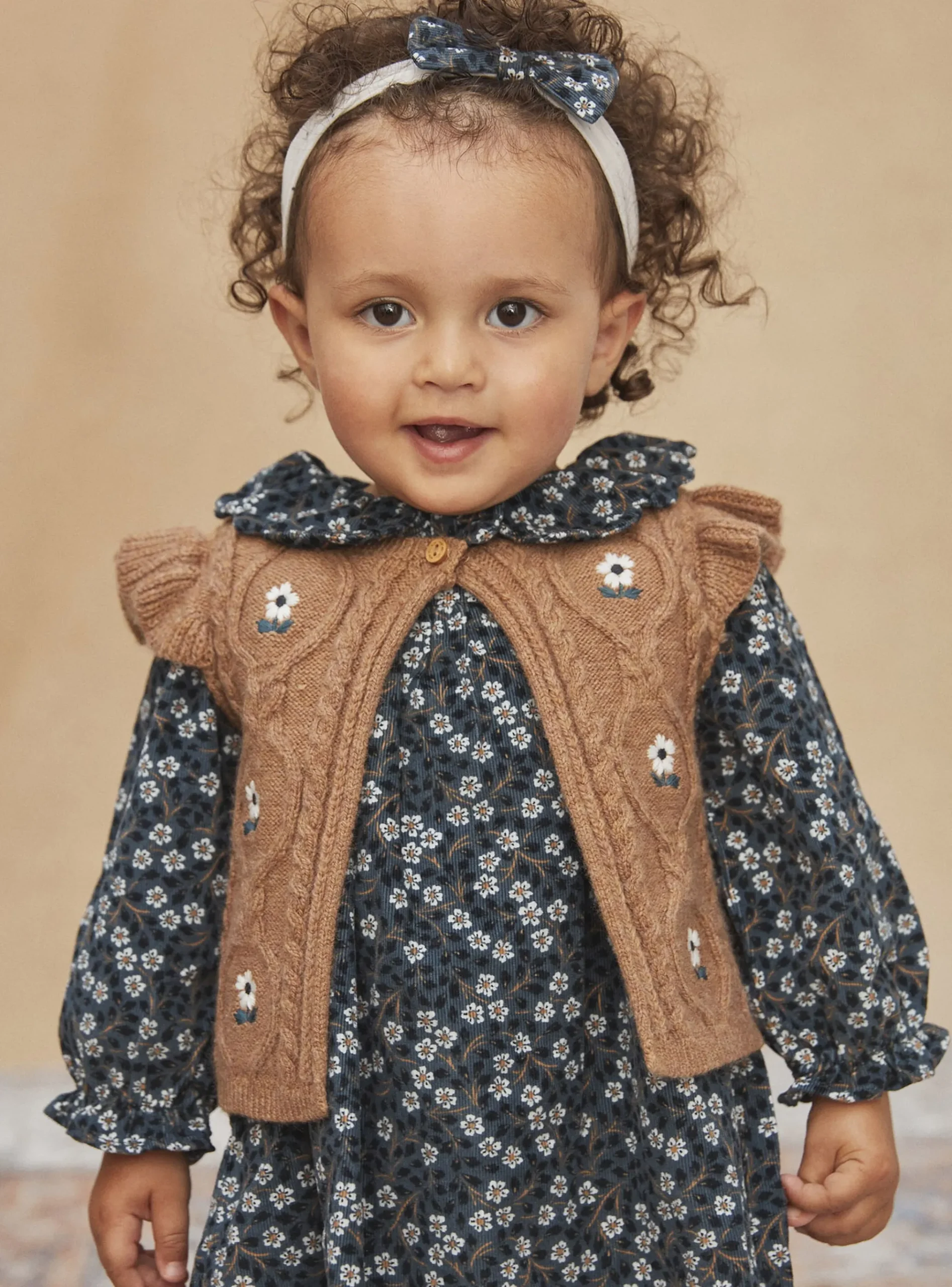 Sergent Major Pull, Gilet & Cardigan-Cardigan sans manches Marron chiné