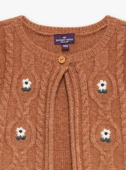 Sergent Major Pull, Gilet & Cardigan-Cardigan sans manches Marron chiné