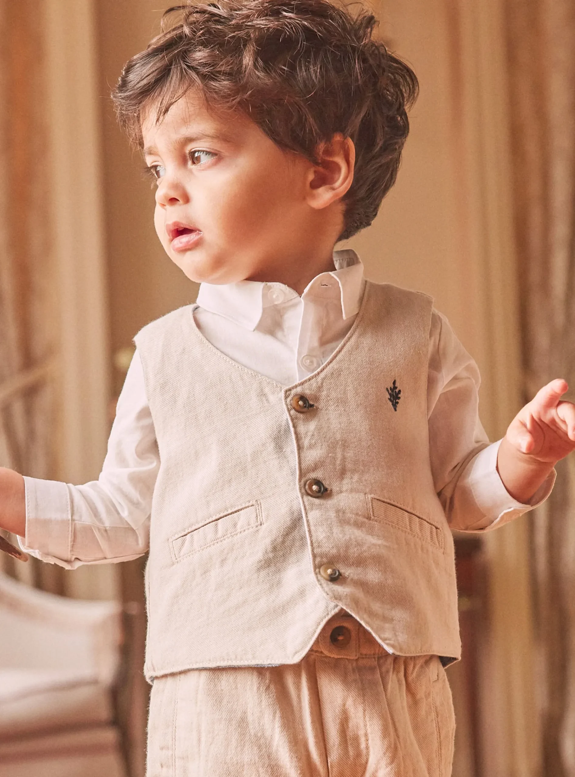 Sergent Major Pull, Gilet & Cardigan-Cardigan sans manches réversible