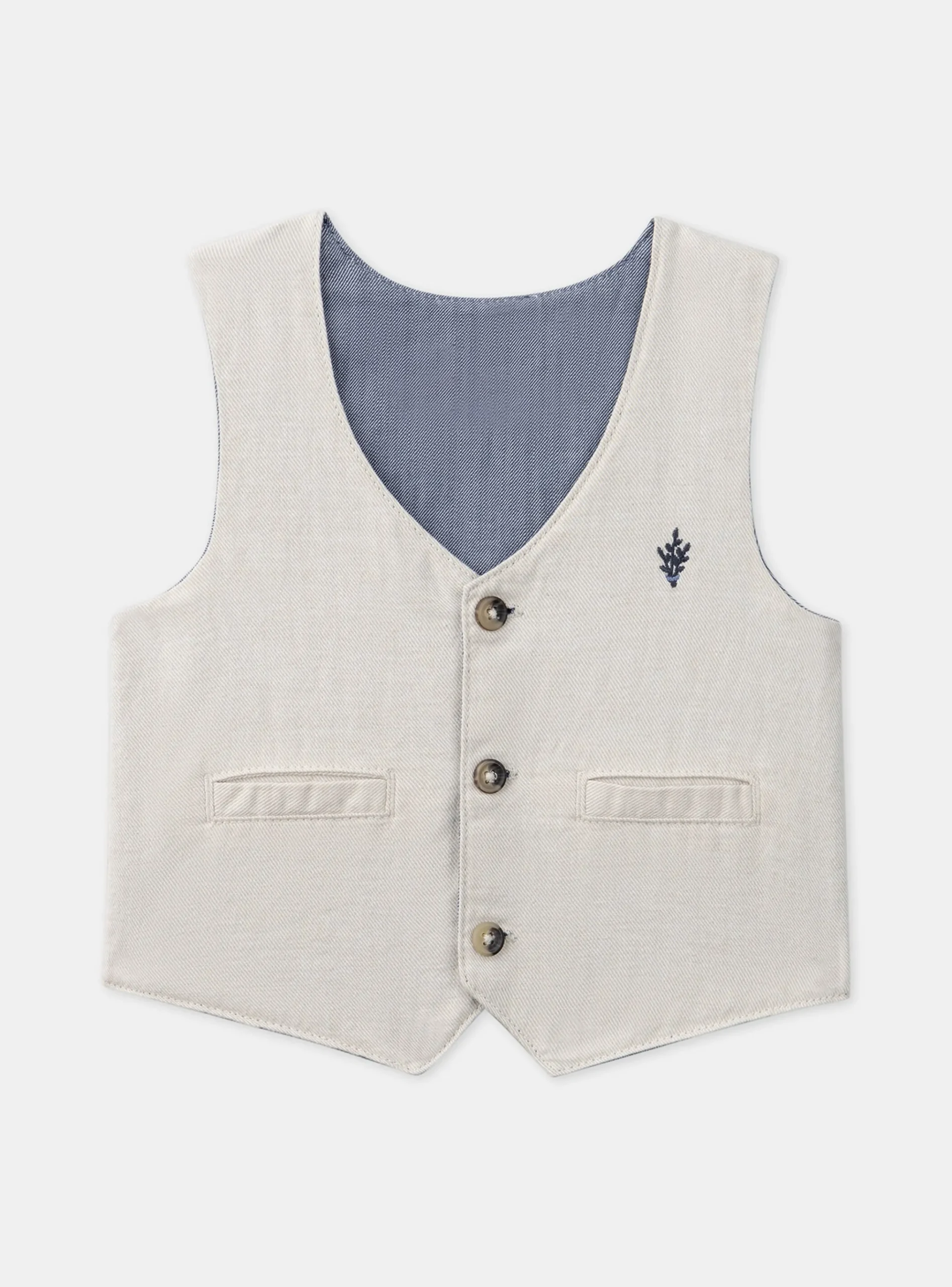 Sergent Major Pull, Gilet & Cardigan-Cardigan sans manches réversible