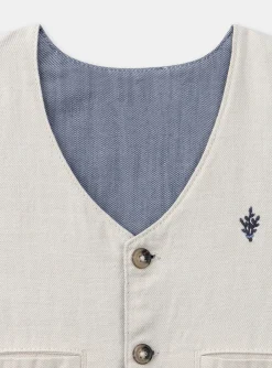 Sergent Major Pull, Gilet & Cardigan-Cardigan sans manches réversible