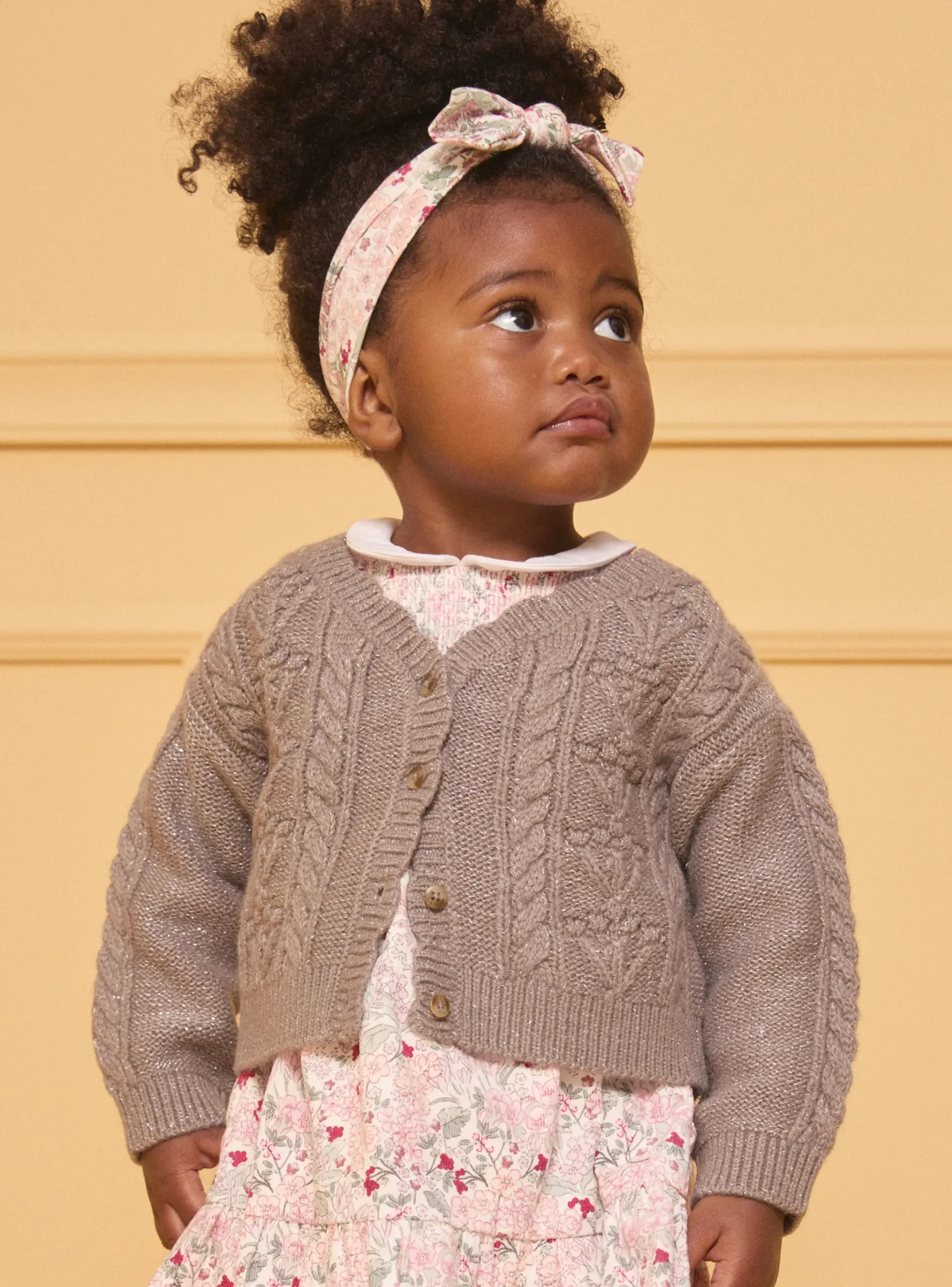 Sergent Major Pull, Gilet & Cardigan-Cardigan tressé fantaisie