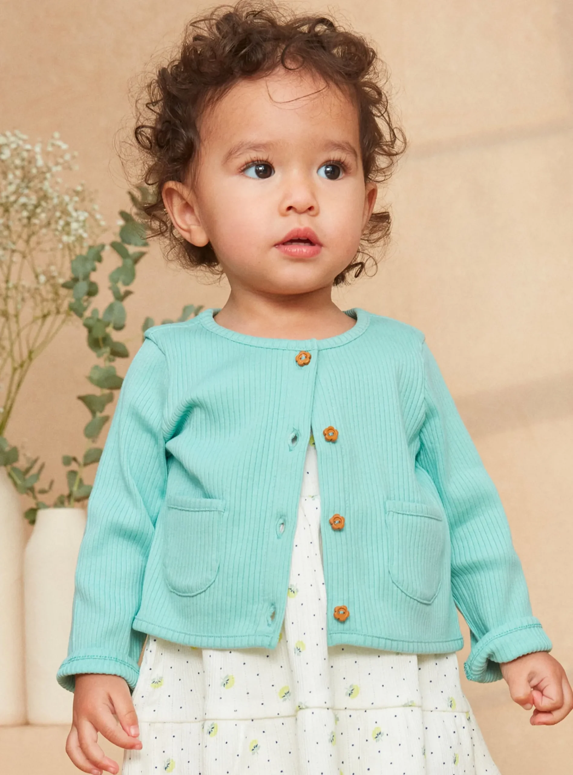 Sergent Major Pull, Gilet & Cardigan-Cardigan Turquoise