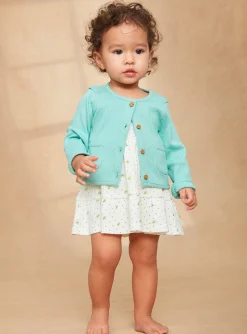 Sergent Major Pull, Gilet & Cardigan-Cardigan Turquoise