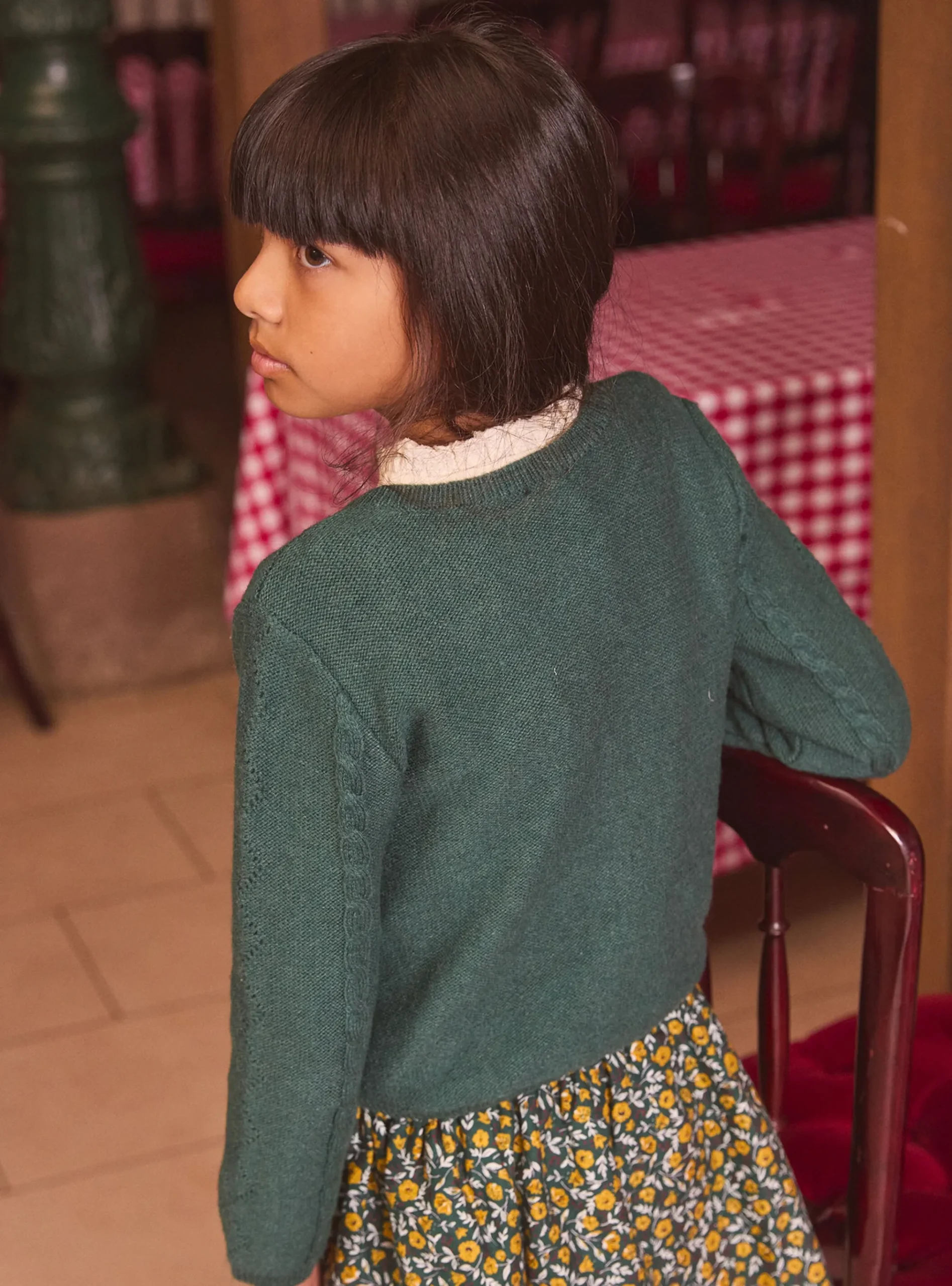 Sergent Major Pull, Gilet & Cardigan-Cardigan Vert