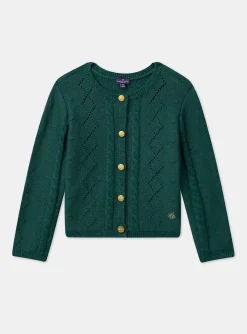 Sergent Major Pull, Gilet & Cardigan-Cardigan Vert
