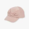 Sergent Major Chapeau & Foulard | Bonnet, Echarpe & Gants-Casquette rose en velours c&ocirc;tel&eacute;