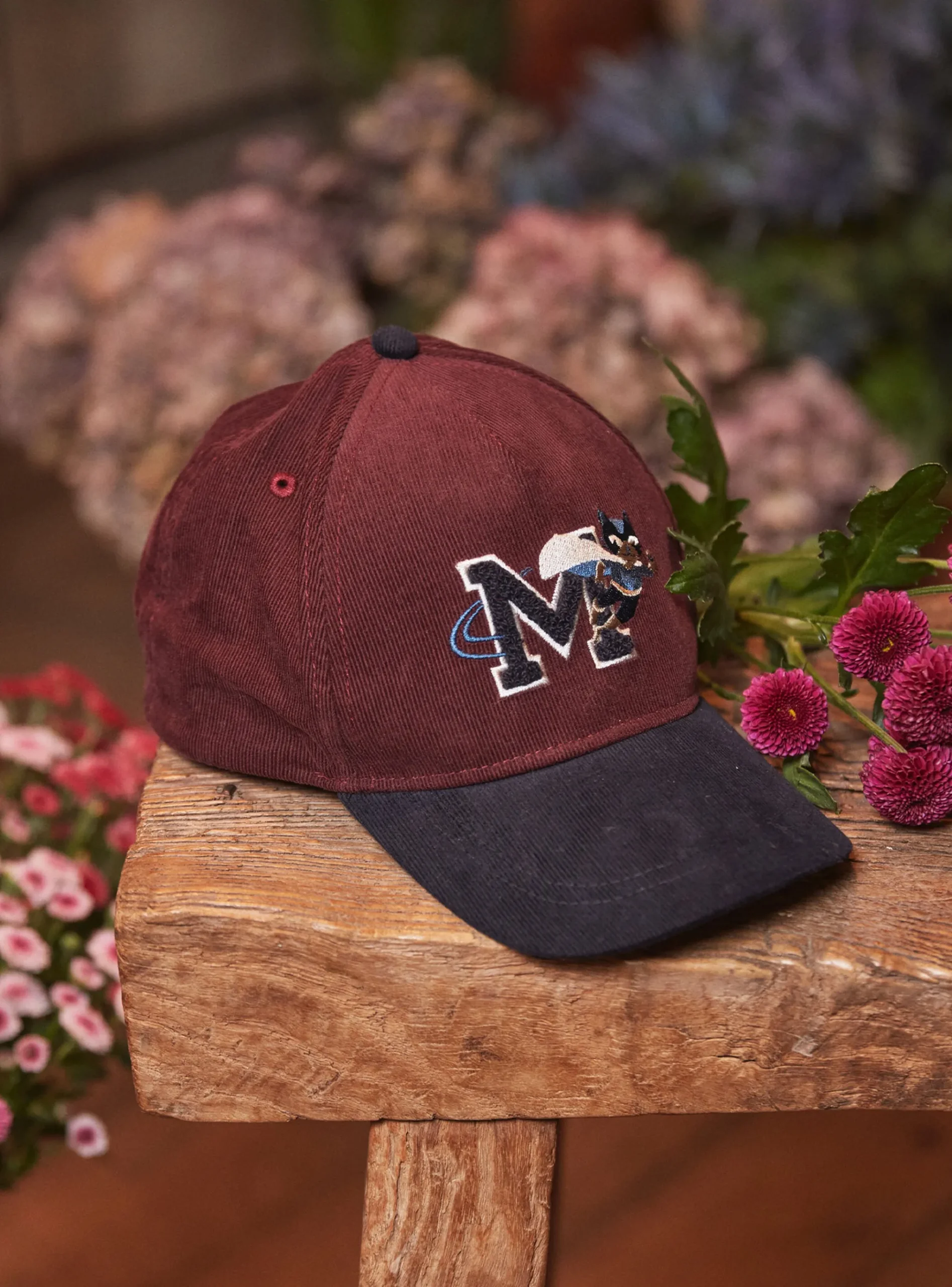 Sergent Major Chapeau & Tour De Cou-Casquette velours côtelé