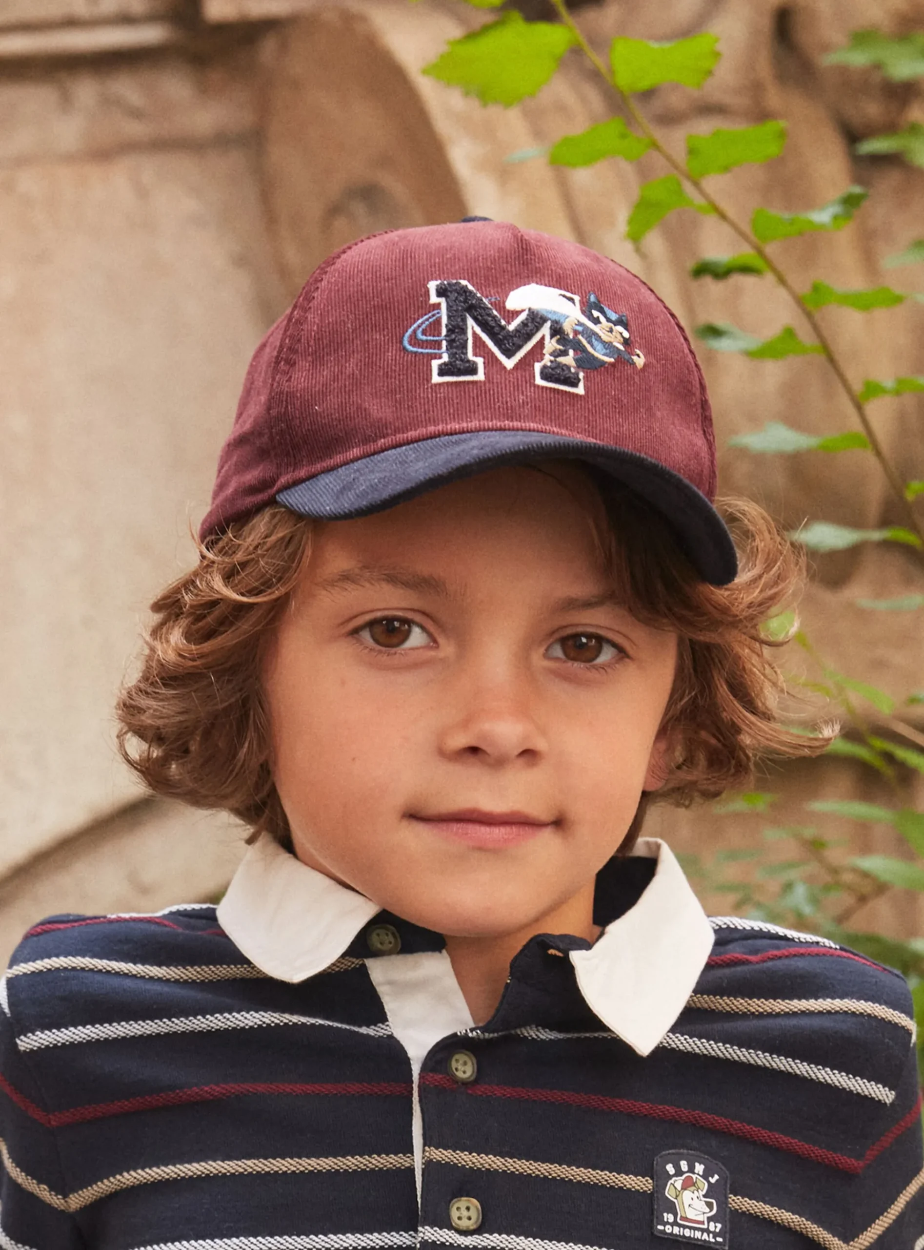 Sergent Major Chapeau & Tour De Cou-Casquette velours côtelé