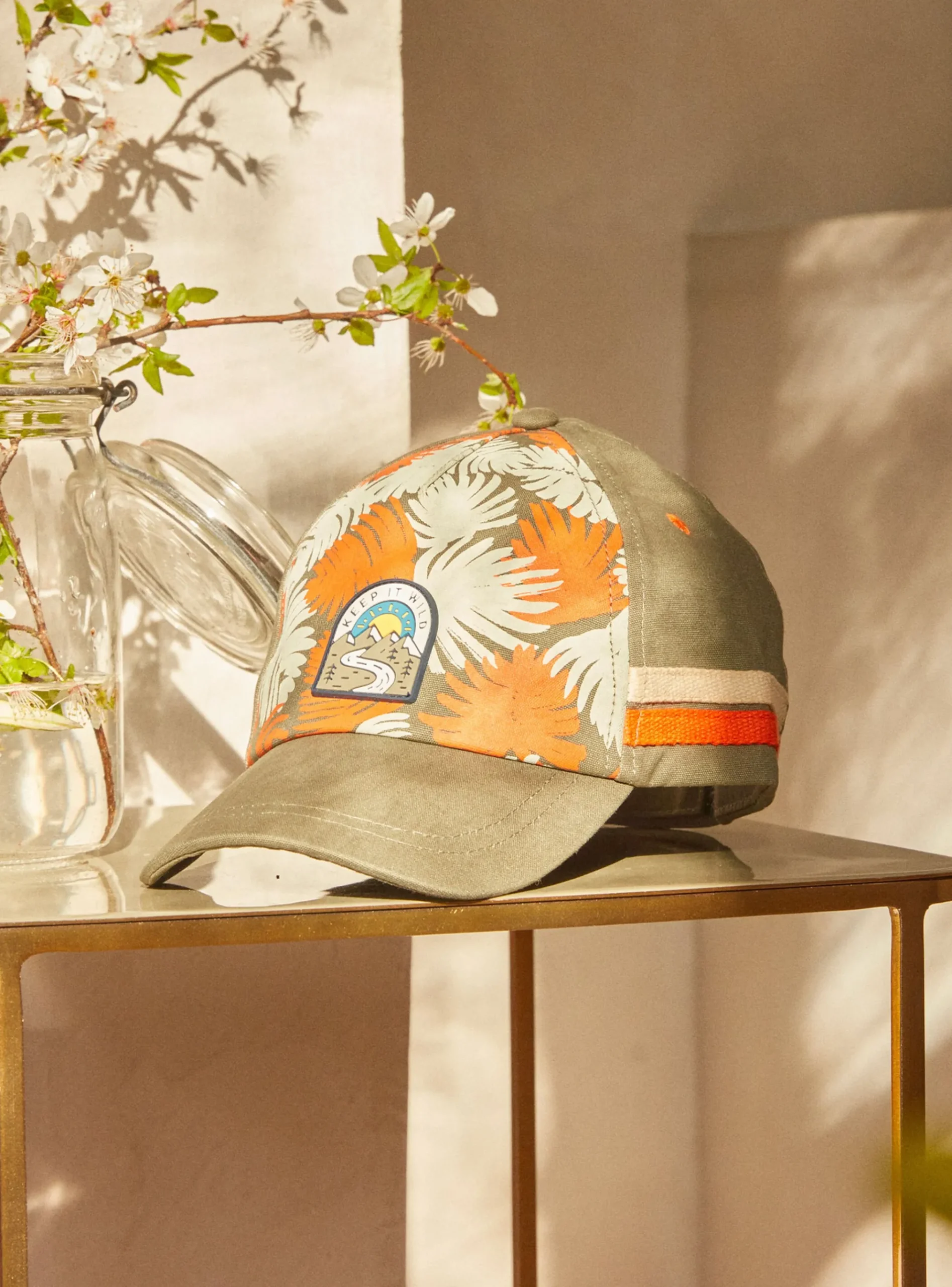 Sergent Major Chapeau & Tour De Cou-Casquette verte imprimée