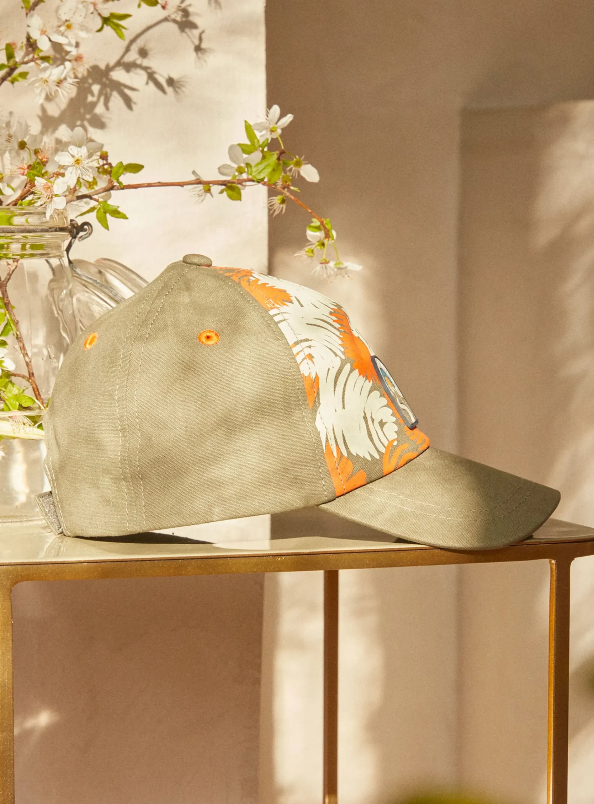 Sergent Major Chapeau & Tour De Cou-Casquette verte imprimée