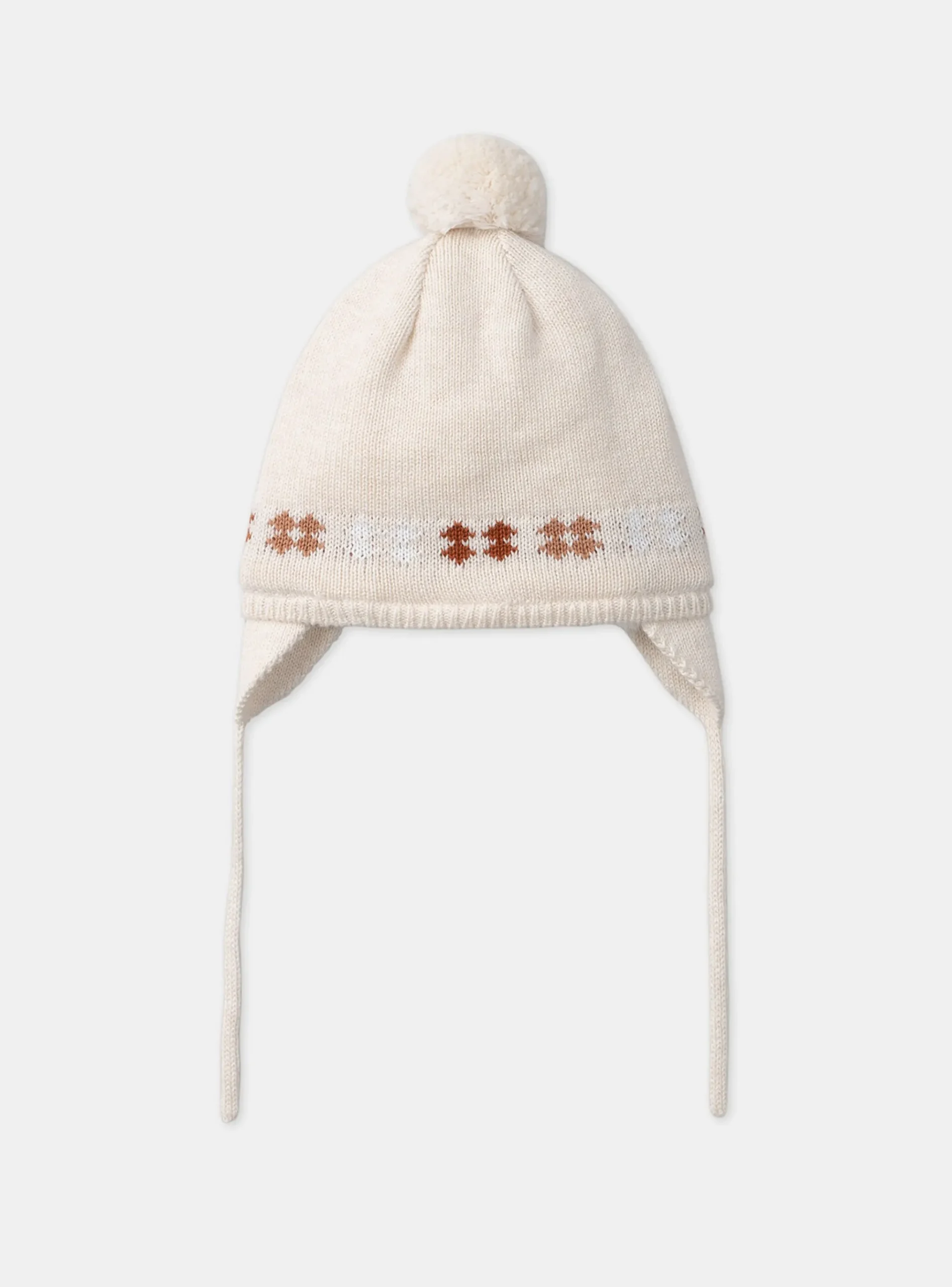 Sergent Major Bonnet, Moufle, Chausson & Chaussette-Chapeau Beige Chiné