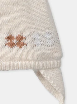 Sergent Major Bonnet, Moufle, Chausson & Chaussette-Chapeau Beige Chiné