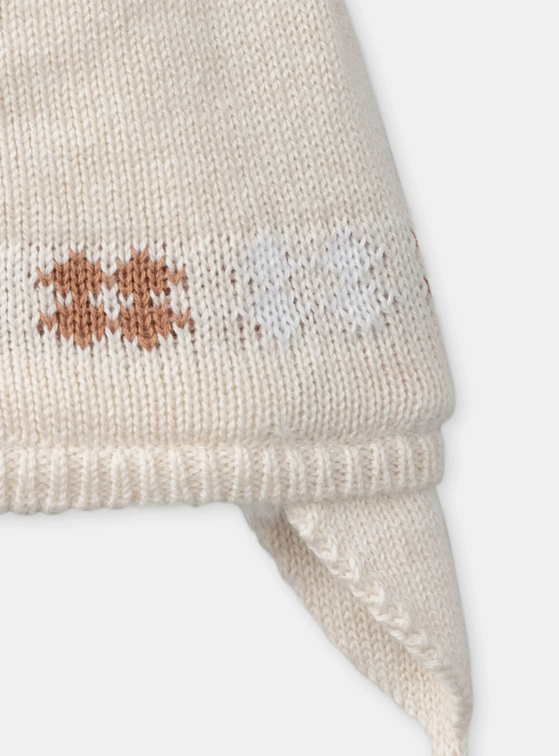 Sergent Major Bonnet, Moufle, Chausson & Chaussette-Chapeau Beige Chiné