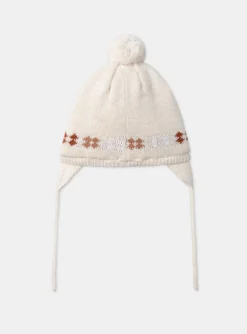 Sergent Major Bonnet, Moufle, Chausson & Chaussette-Chapeau Beige Chiné