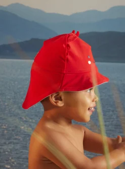 Sergent Major Chapeau & Casquette-Chapeau de bain anti-UV rouge r&eacute;versible &agrave; animation pinces 3D