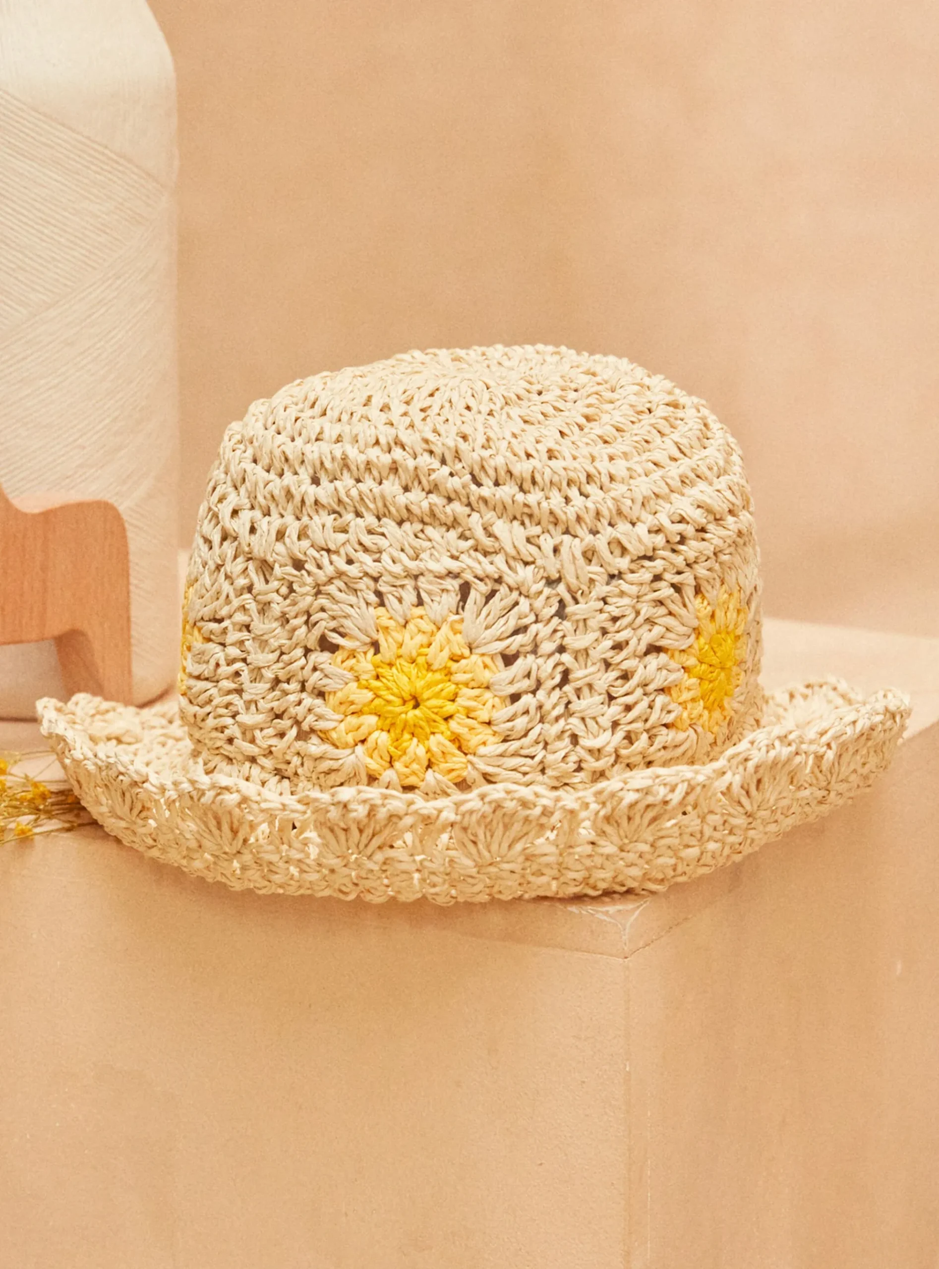 Sergent Major Chapeau & Bandeau-Chapeau Ecru