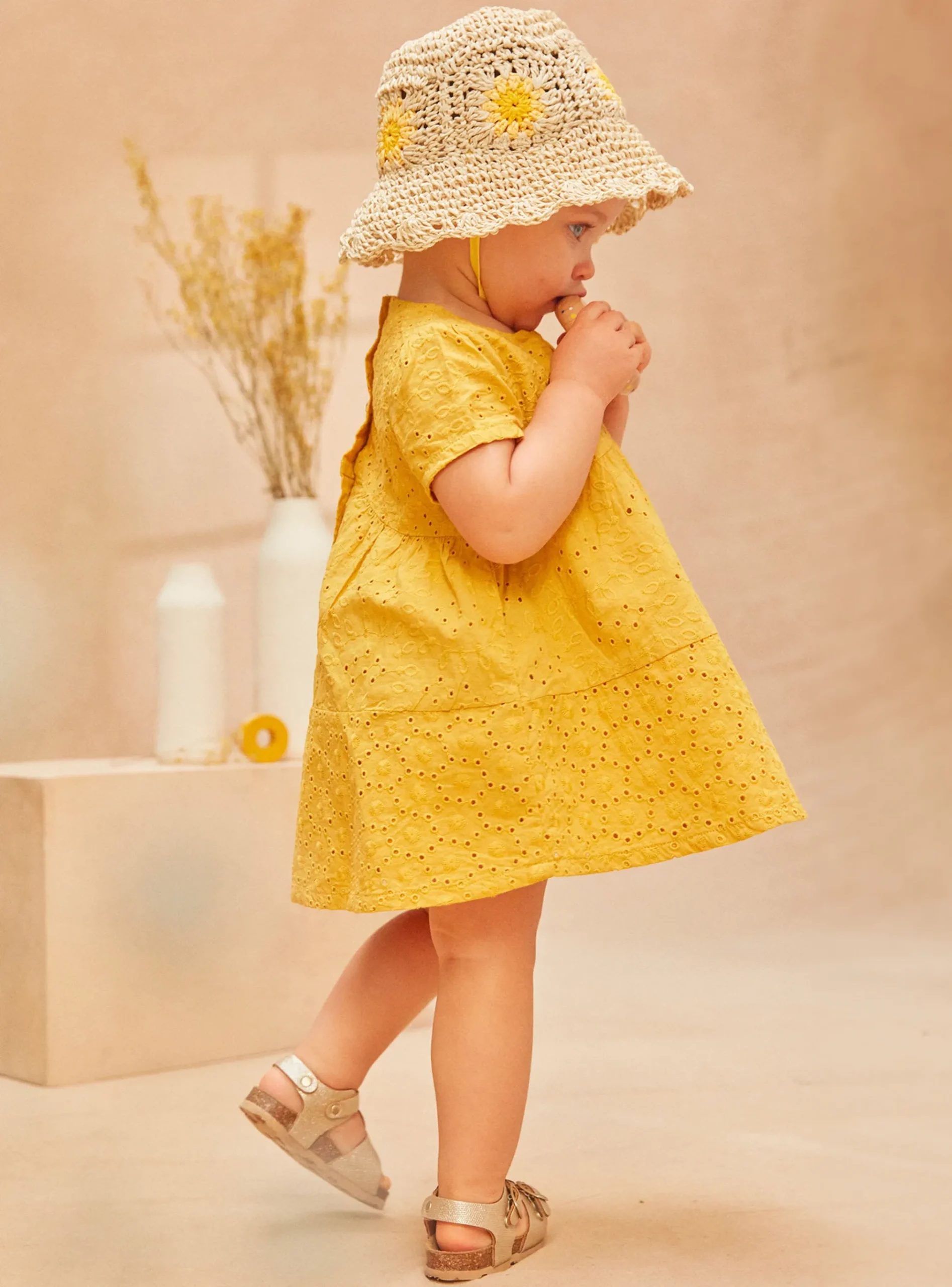 Sergent Major Chapeau & Bandeau-Chapeau Ecru