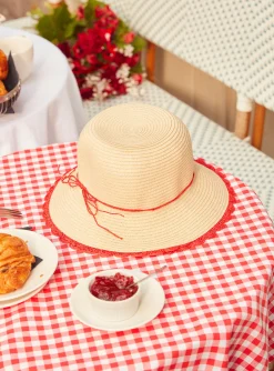 Sergent Major Chapeau & Foulard-Chapeau en paille