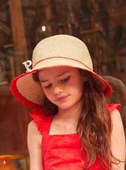 Sergent Major Chapeau & Foulard-Chapeau en paille