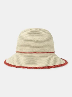 Sergent Major Chapeau & Foulard-Chapeau en paille