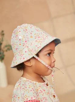 Sergent Major Chapeau & Bandeau-Chapeau r&eacute;versible &agrave; fleurs
