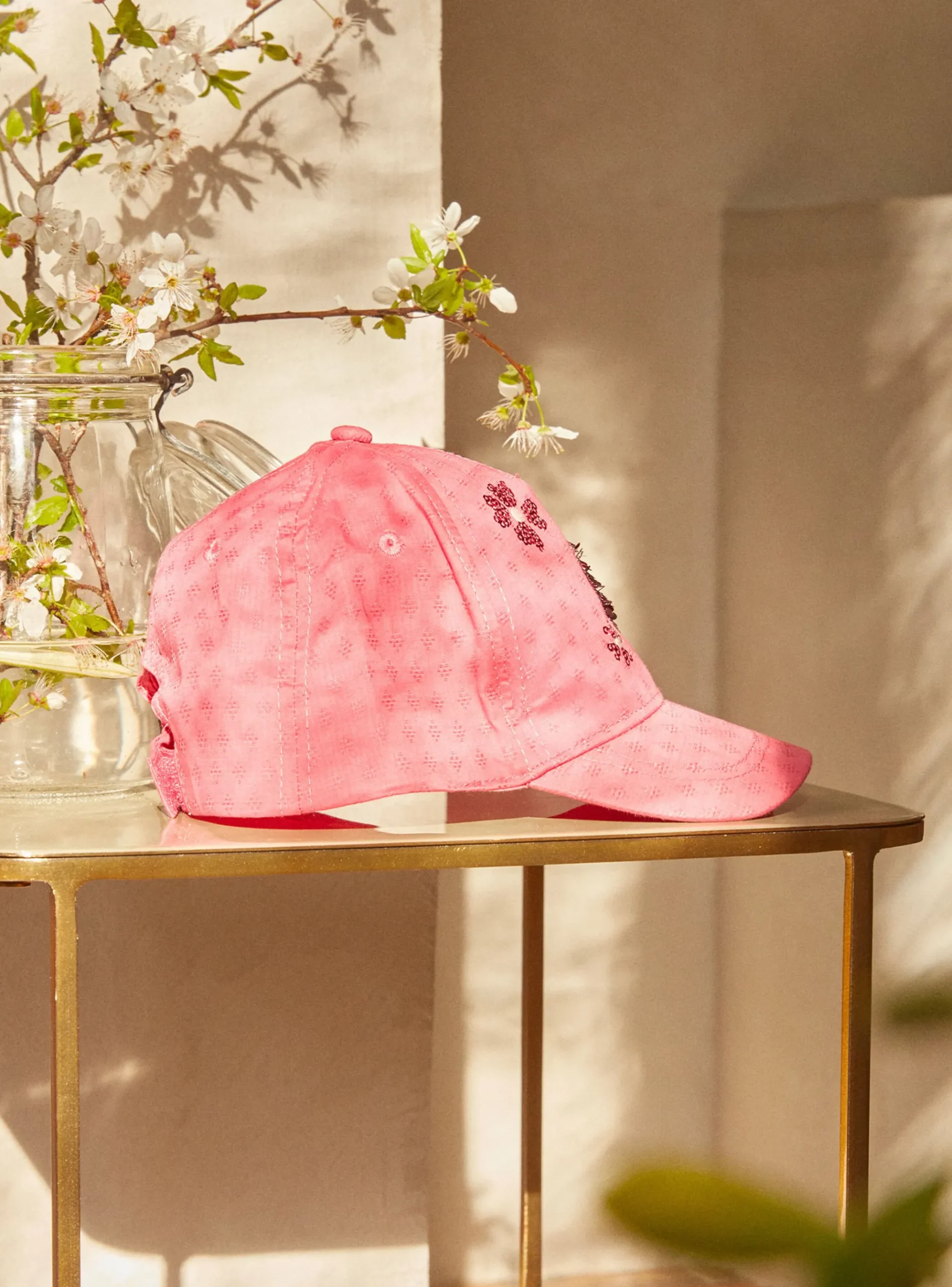 Sergent Major Chapeau & Foulard-Chapeau Rose