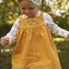 Sergent Major Pull, Gilet & Cardigan | Robe-Chasuble jaune en velours c&ocirc;tel&eacute;