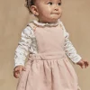 Sergent Major Robe-Chasuble vieux rose en velours c&ocirc;tel&eacute;