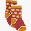 Sergent Major Chaussettes-Chausettes rouges &agrave; imprim&eacute; lion