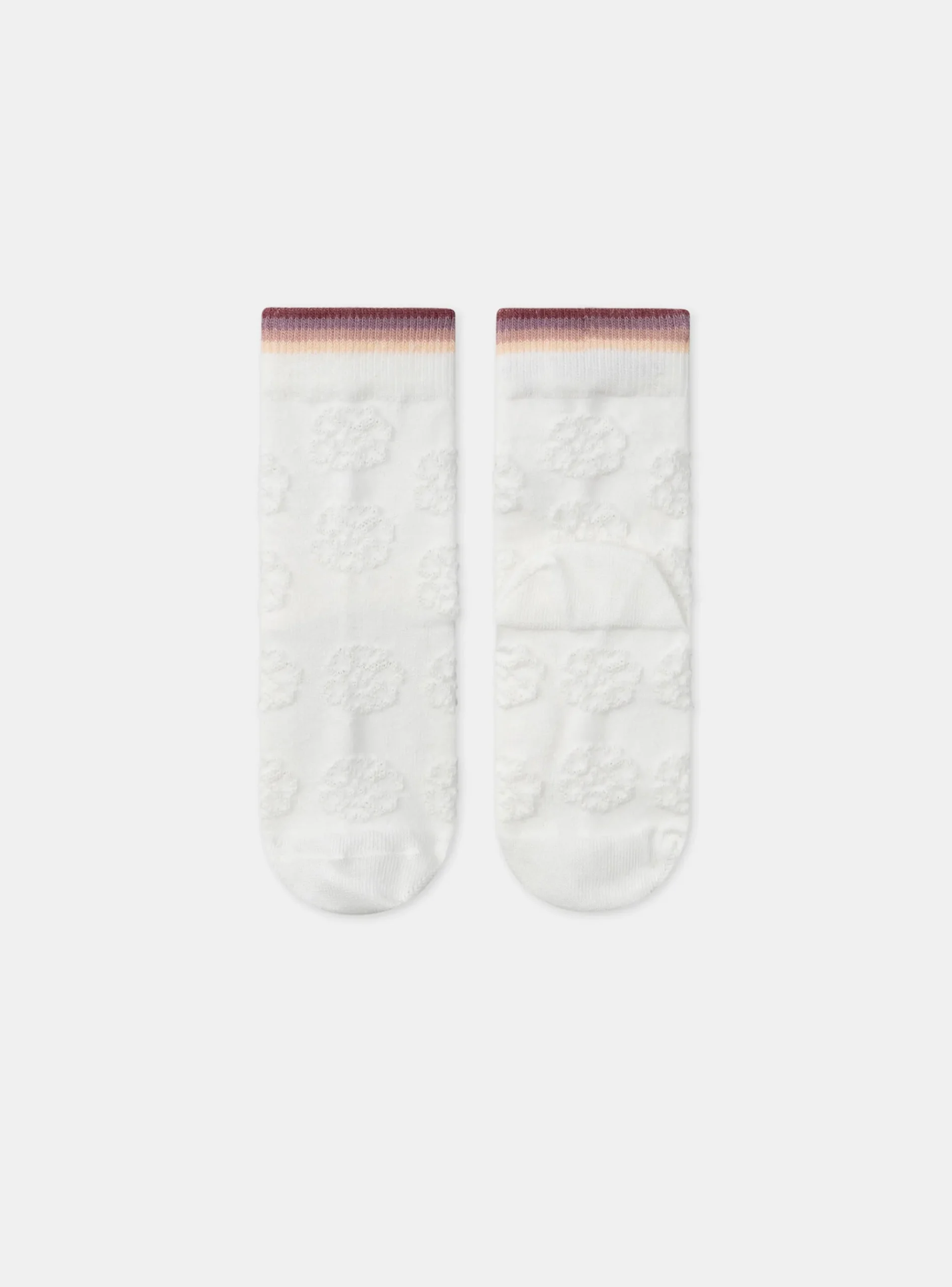 Sergent Major Sous-vêtement, Chaussette & Collant-Chaussettes écrues jacquard fleur uni