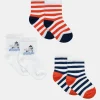 Sergent Major Chaussettes-chaussettes lotx3 Ecru