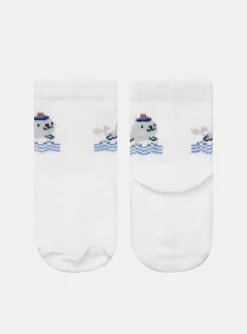 Sergent Major Chaussettes-chaussettes lotx3 Ecru