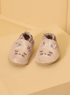 Sergent Major Chaussures-Chausson couleur rose iris&eacute;e