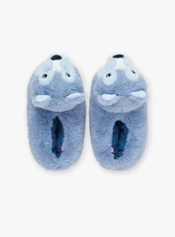 Sergent Major Chaussures & Chaussons-Chaussons 3D bleus forme loup