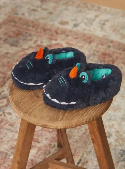 Sergent Major Chaussures & Chaussons-Chaussons 3D dinosaure