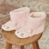 Sergent Major Chaussures Et Chaussons-Chaussons 3D rose forme lapin