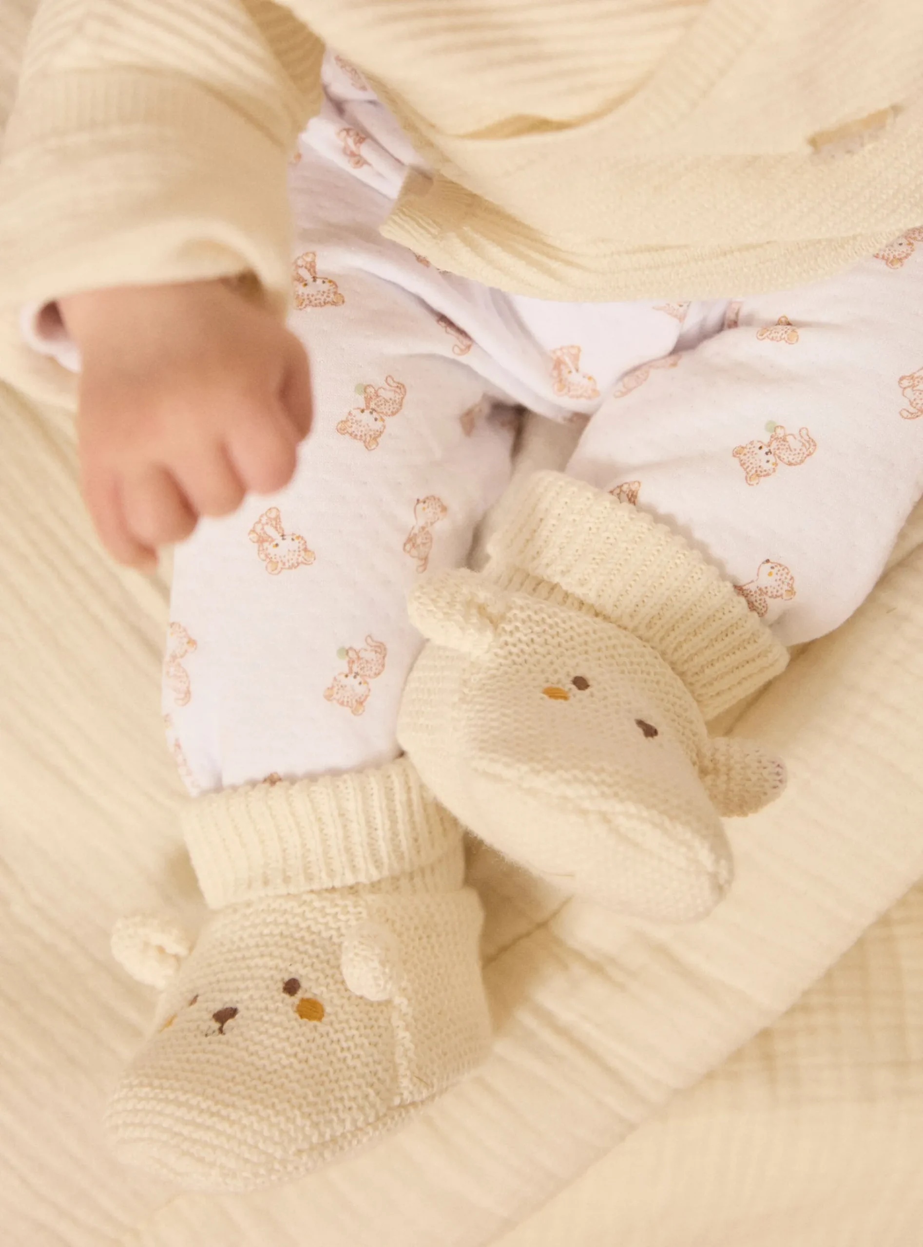 Sergent Major Bonnet, Moufle, Chausson & Chaussette-Chaussons de naissance